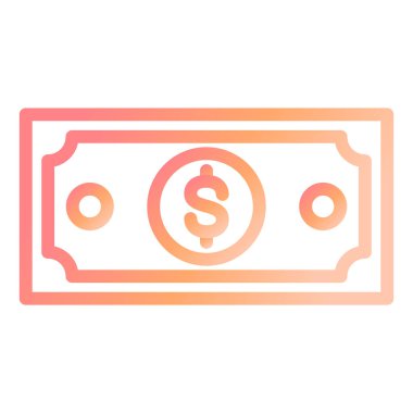 Para için. Web simgesi basit illüstrasyon