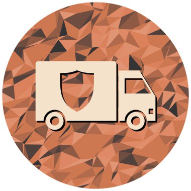 Kamyon. Web simgesi basit illüstrasyon