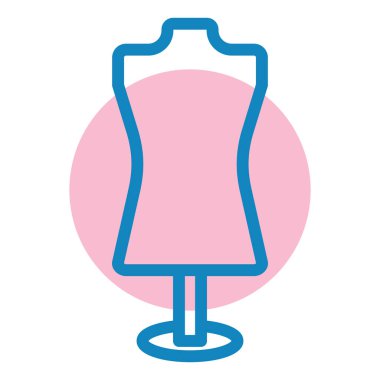 manken web simgesi basit illüstrasyon