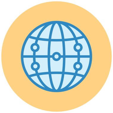 küresel ağ. Basit resimleme