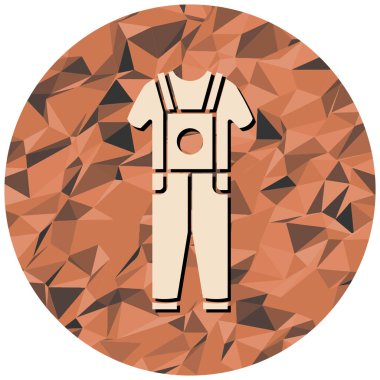 Önlük simgesinin vektör illüstrasyonu