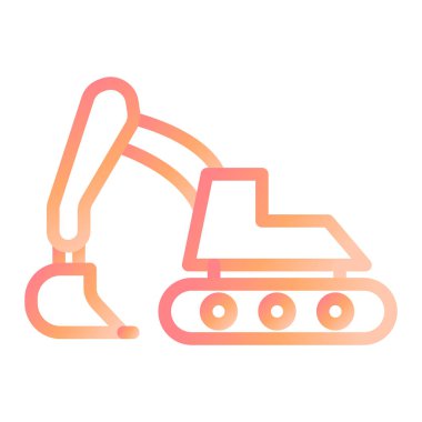 Kazı simgesi vektör illüstrasyonu