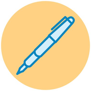 Kalem. Web simgesi basit illüstrasyon