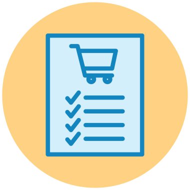 Alışveriş. Web simgesi basit illüstrasyon