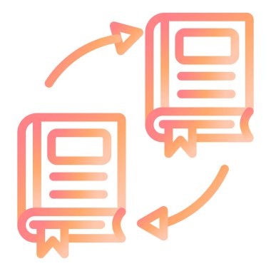 Değiş tokuş Web simgesi basit illüstrasyon 