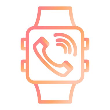 Akıllı saat. Web simgesi basit illüstrasyon 