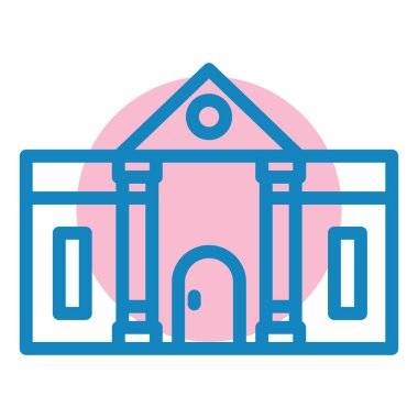 Bina. Web simgesi basit tasarım