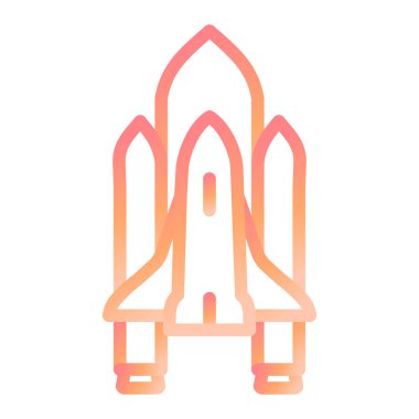 Uzay mekiği. Basit illüstrasyon