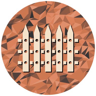 ahşap bir çit vektör çizim