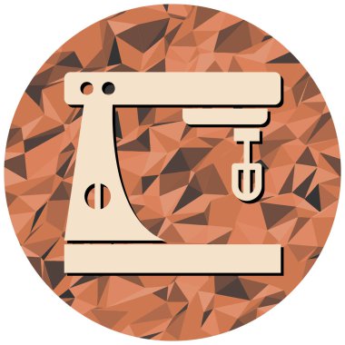 Modern b 'nin vektör çizimi mutfağın simgesinden yoksun