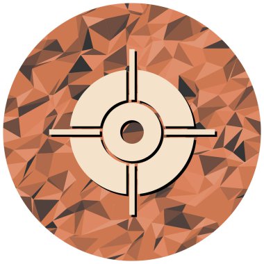 hedef simge vektör illüstrasyonu