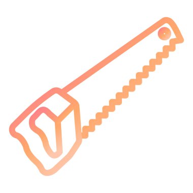 El testeresi. Web simgesi basit illüstrasyon