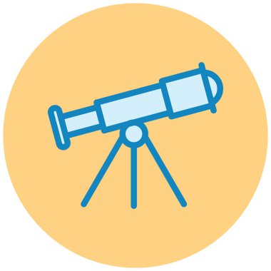 Teleskop. Web simgesi basit tasarım