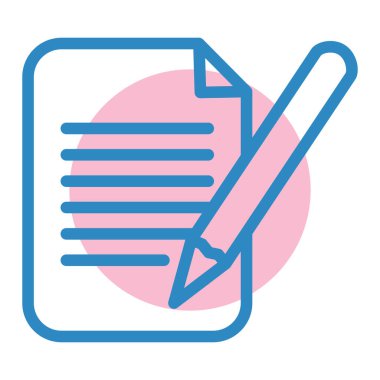 belge simgesi, vektör çizimi