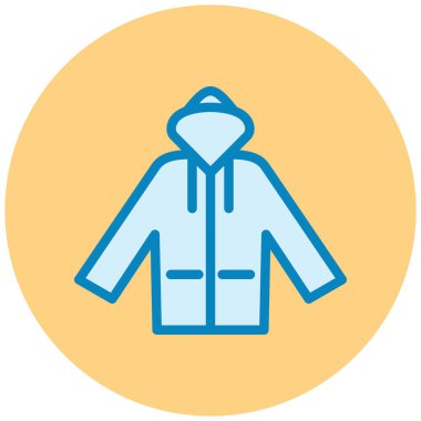 Ceket. Web simgesi basit illüstrasyon