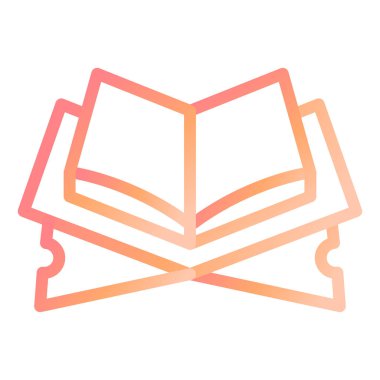 Kutsal Kuran. Web simgesi basit illüstrasyon 