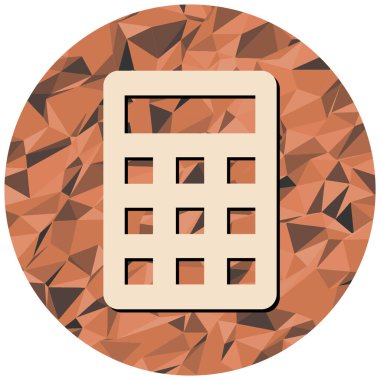 hesap makinesi simgesi, vektör illüstrasyonu