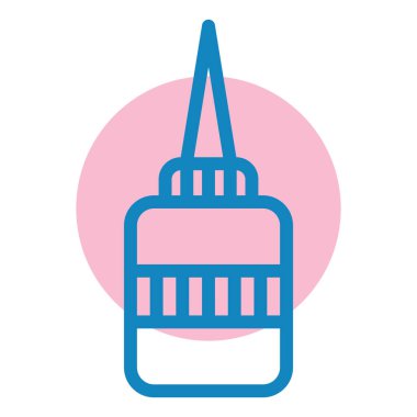 Bir bina simgesinin vektör illüstrasyonu