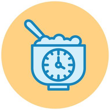 Saat. Web simgesi basit illüstrasyon