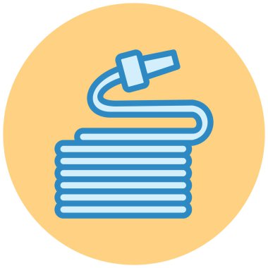 Hortum modern simgesinin vektör illüstrasyonu