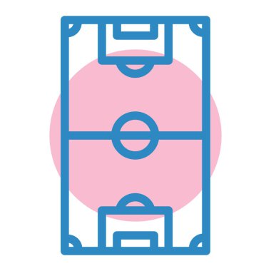 Futbol. Web simgesi basit illüstrasyon