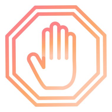 Modern simge vektör illüstrasyonunu durdur 