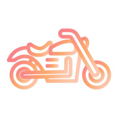 motosiklet simgesi vektör illüstrasyonu