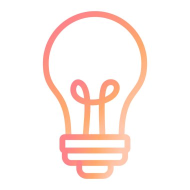 ampul simgesi vektör illüstrasyonu