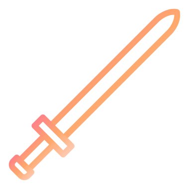 Kılıç. Web simgesi basit illüstrasyon