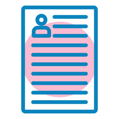 Belge. Web simgesi basit illüstrasyon