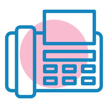 İş ve ofis hattı ikonu. vektör illüstrasyonu