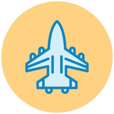 Uçak. Web simgesi basit illüstrasyon