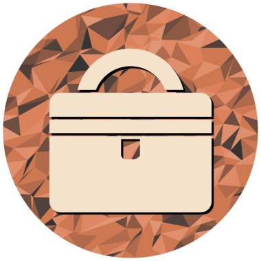 Çanta. Web simgesi basit illüstrasyon