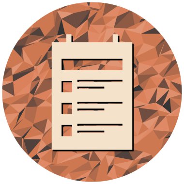 Kontrol listesi simgesi, vektör illüstrasyonu