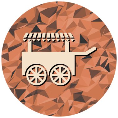 fast food kamyonu ikonu vektör çizimi tasarımı