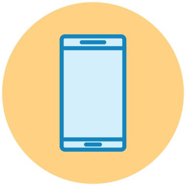 Cep telefonu. Web simgesi basit illüstrasyon