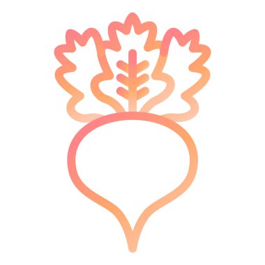 Turp. Web simgesi basit illüstrasyon 