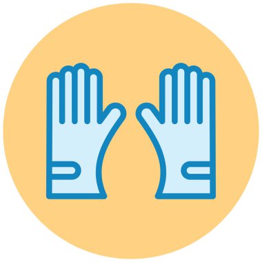 Eldiven. Web simgesi basit illüstrasyon