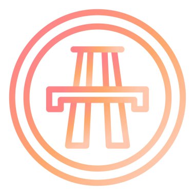 Otoyol modern simge vektör illüstrasyonu 