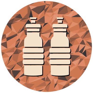 şişe simgesi, vektör illüstrasyonu