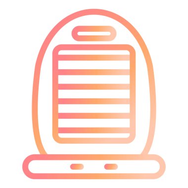 Isıtıcı simgesinin vektör illüstrasyonu