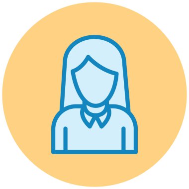 avatar. Web simgesi basit illüstrasyon