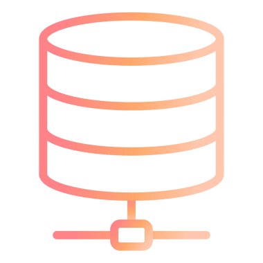 veritabanı. Web simgesi basit illüstrasyon