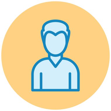 avatar. Web simgesi basit illüstrasyon