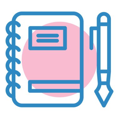 Kitap. Web simgesi basit illüstrasyon