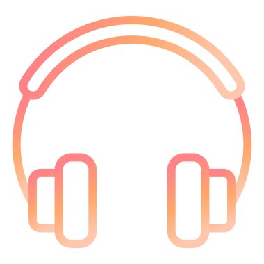 kulaklıklar modern simge vektör illüstrasyonu 