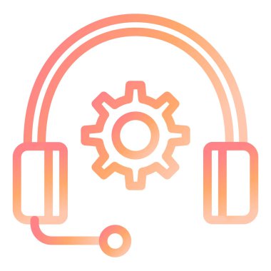 Destek Hizmetleri Modern simge vektör illüstrasyonuName 