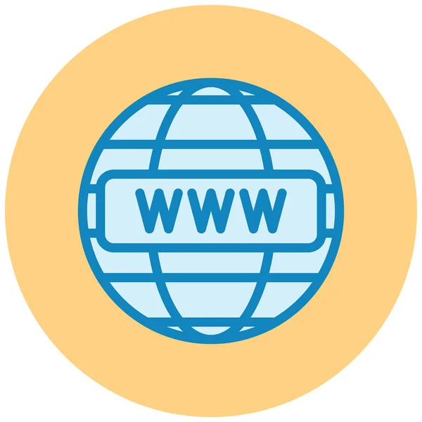 世界のウェブアイコンベクトル図 — ストックベクタ