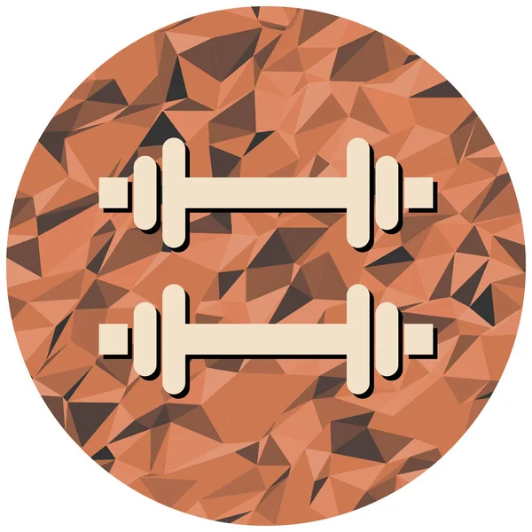 Значок Гантелі Плоска Ілюстрація Барбелла Векторні Піктограми Інтернету — стоковий вектор
