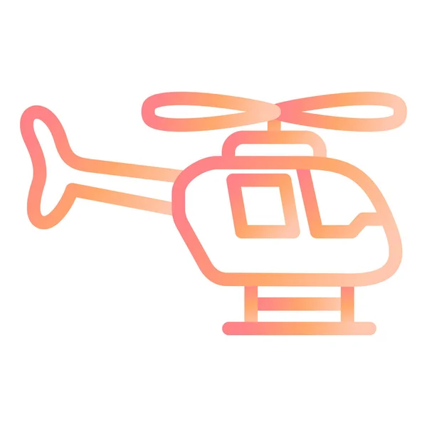 Helicopter Modern Icon Vector Illustration — стоковый вектор